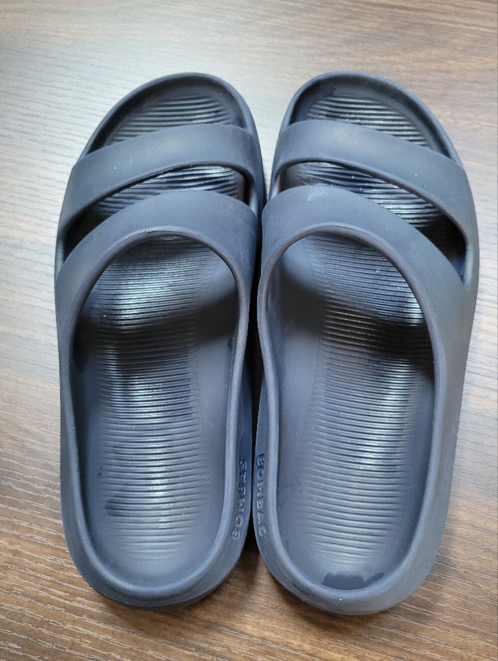 Bombas Friday Slides Navy Blue Men Size 10 Gym Leisure Comfort Lightweight